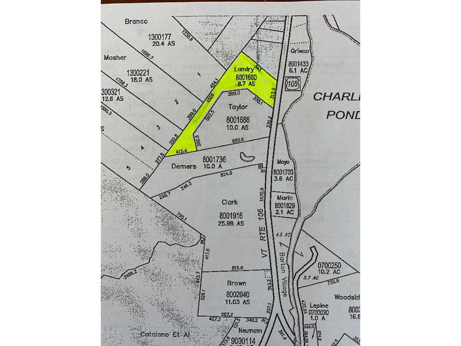 1680 VT  route 105