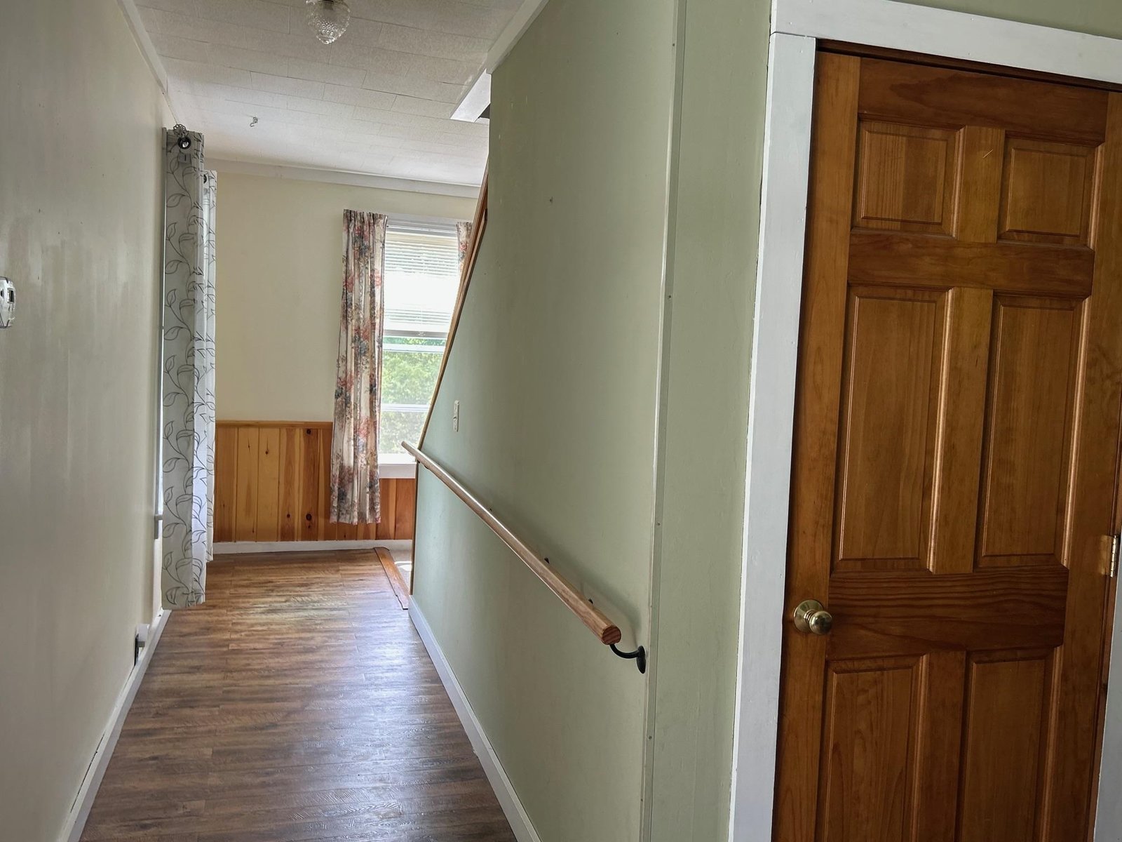 Off to the living room/ ballerina bar in place!