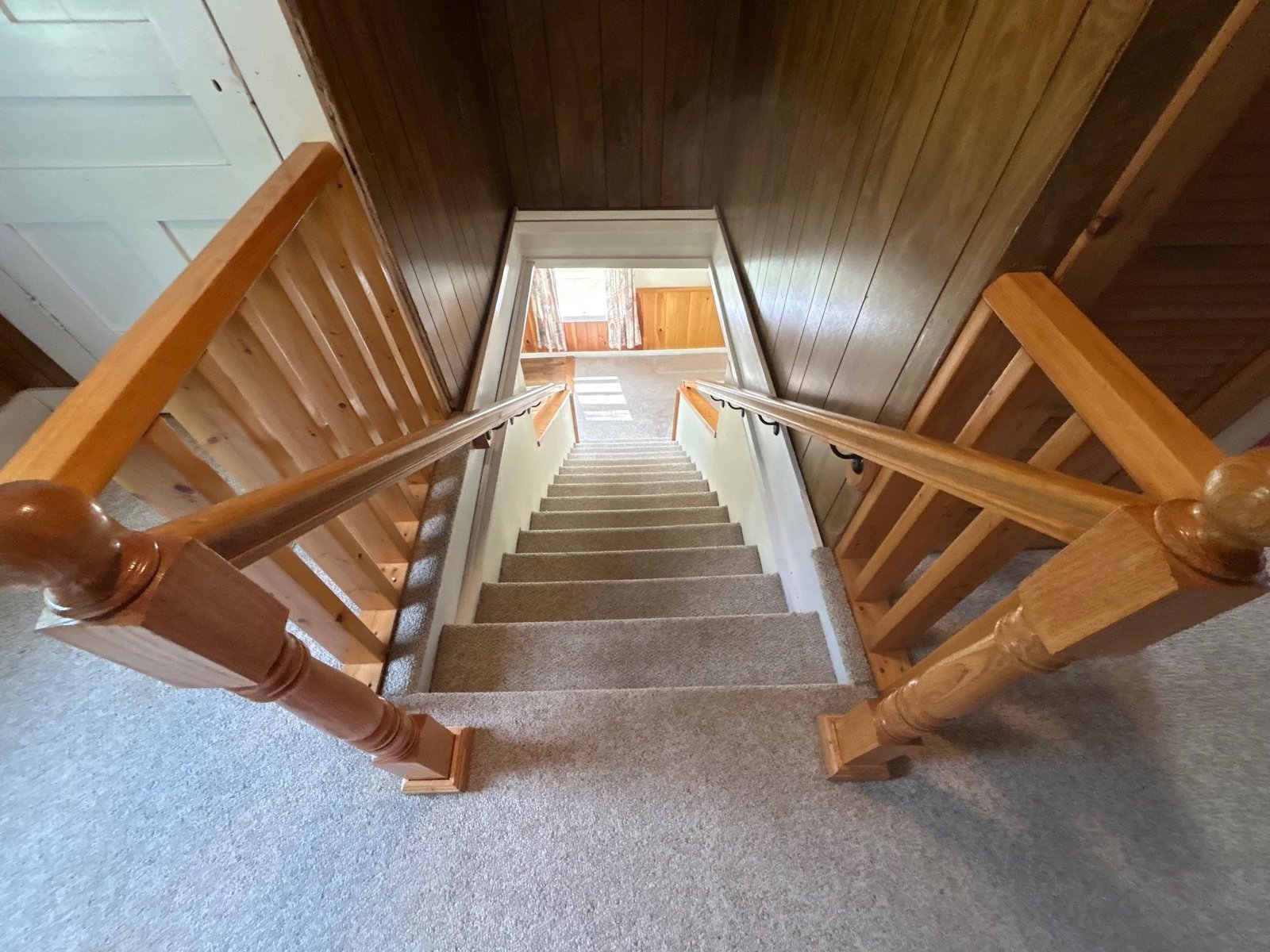 Down the stairs we go!