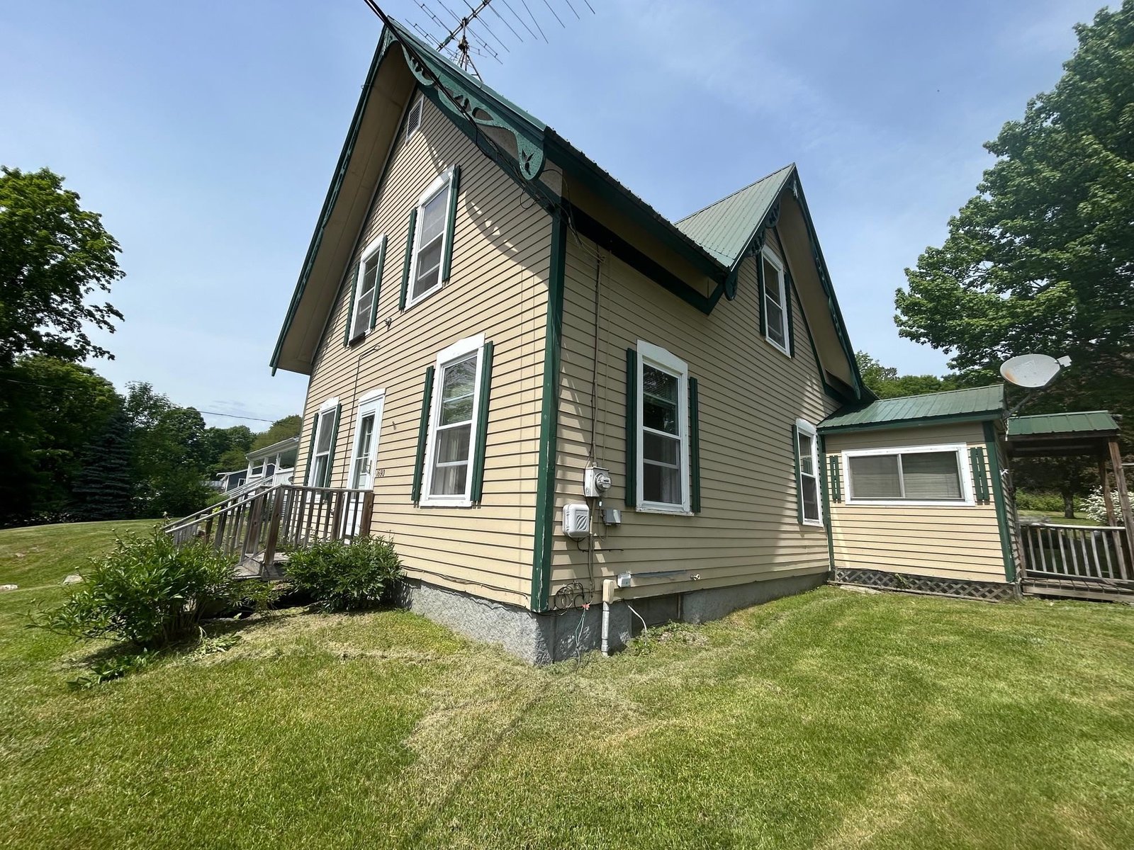 Right side of home