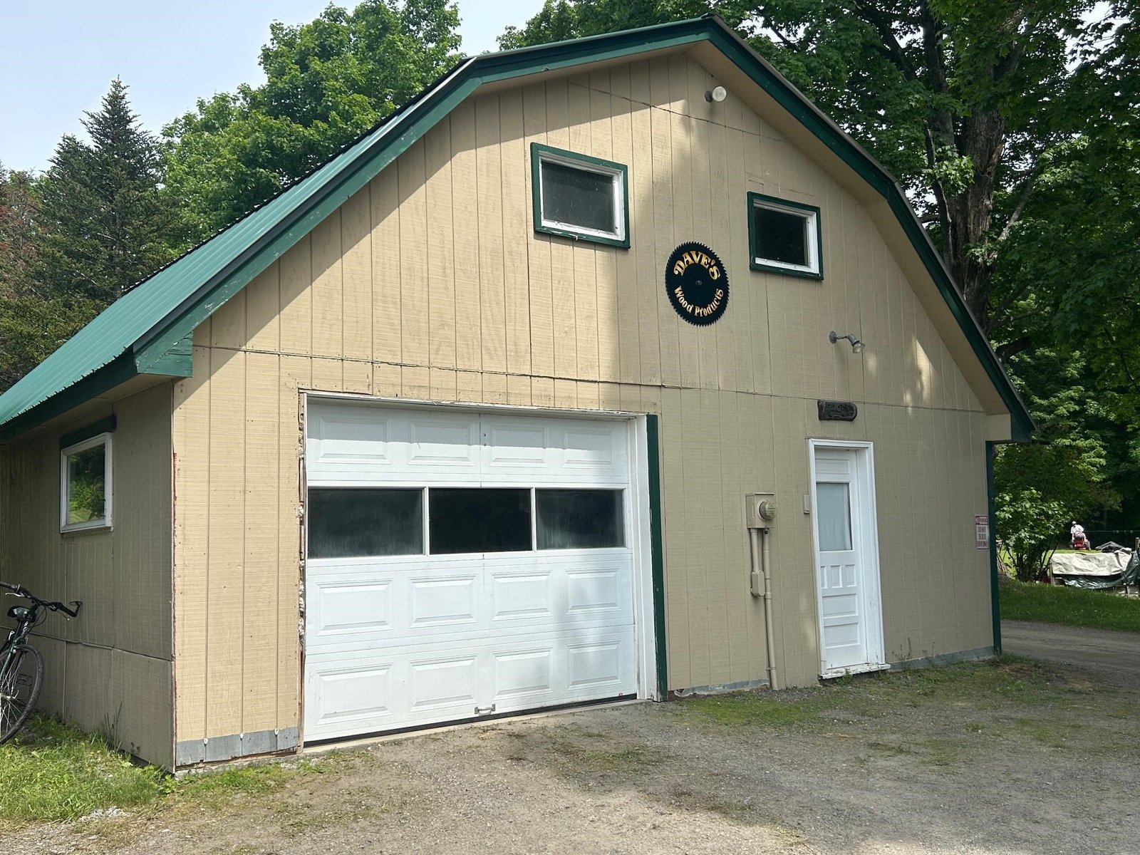 Above the garage man cave!