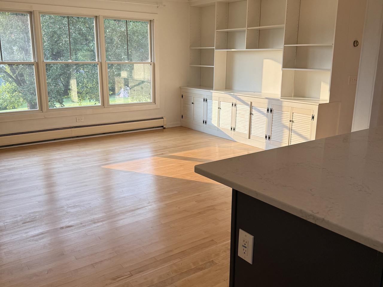 Open living with view
