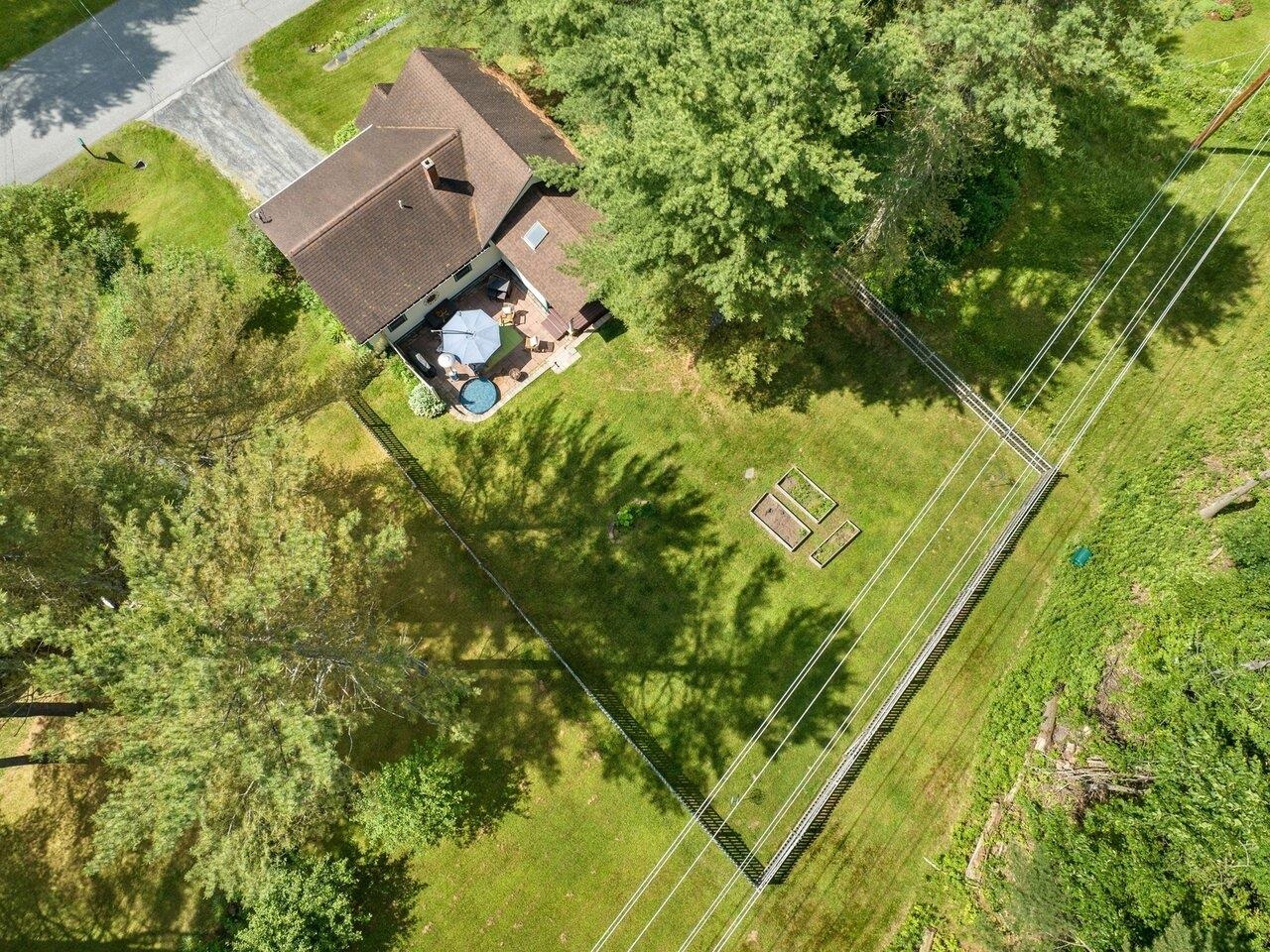 Fenced-in backyard