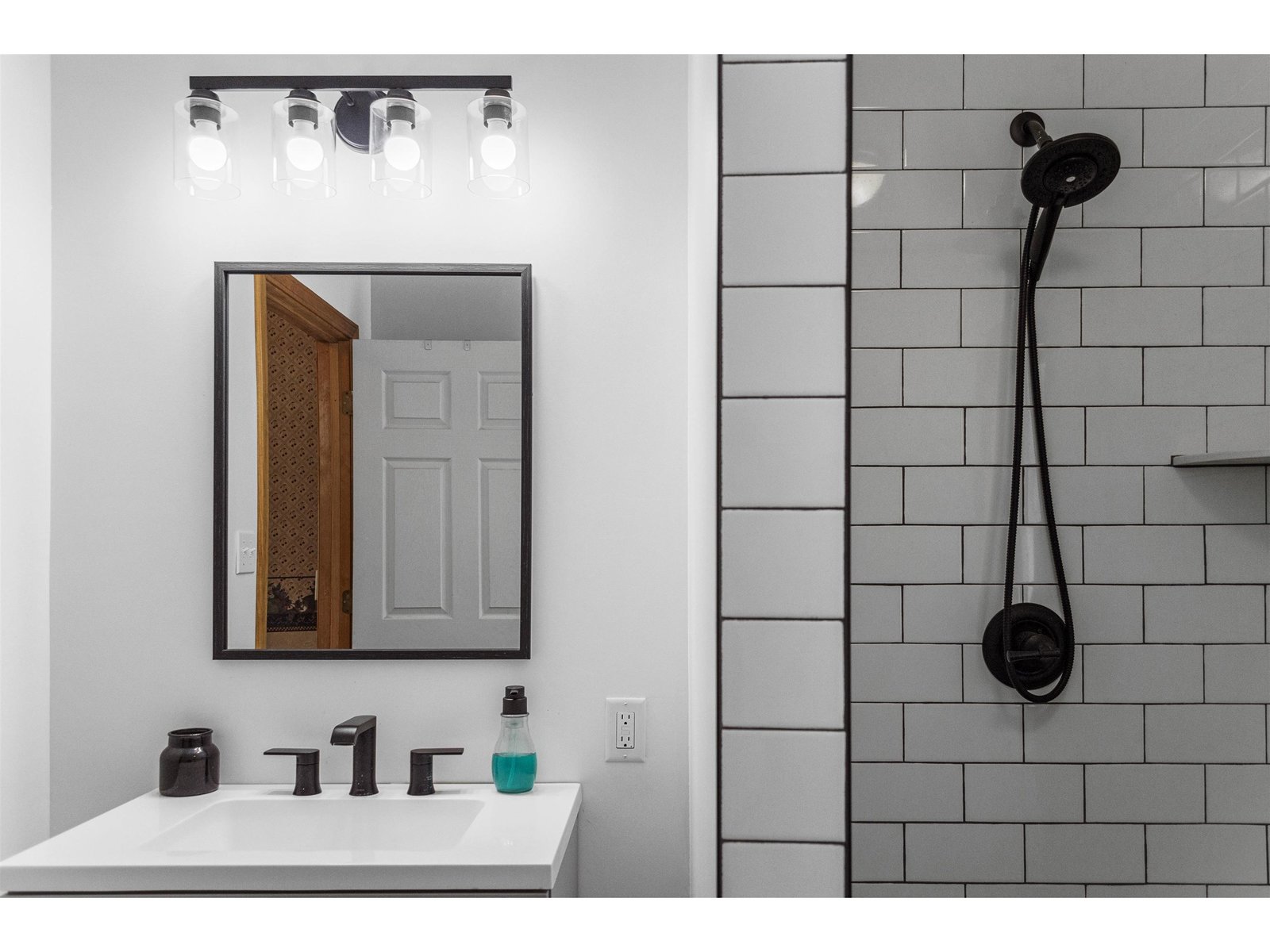 First Floor 3/4 Bathroom w/ Tiled Shower