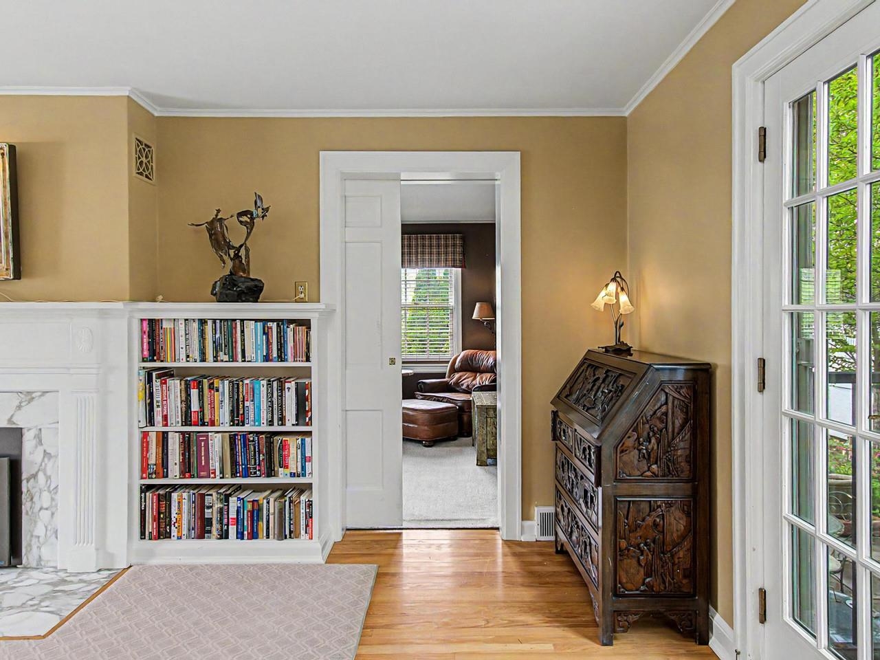 Living room to office view