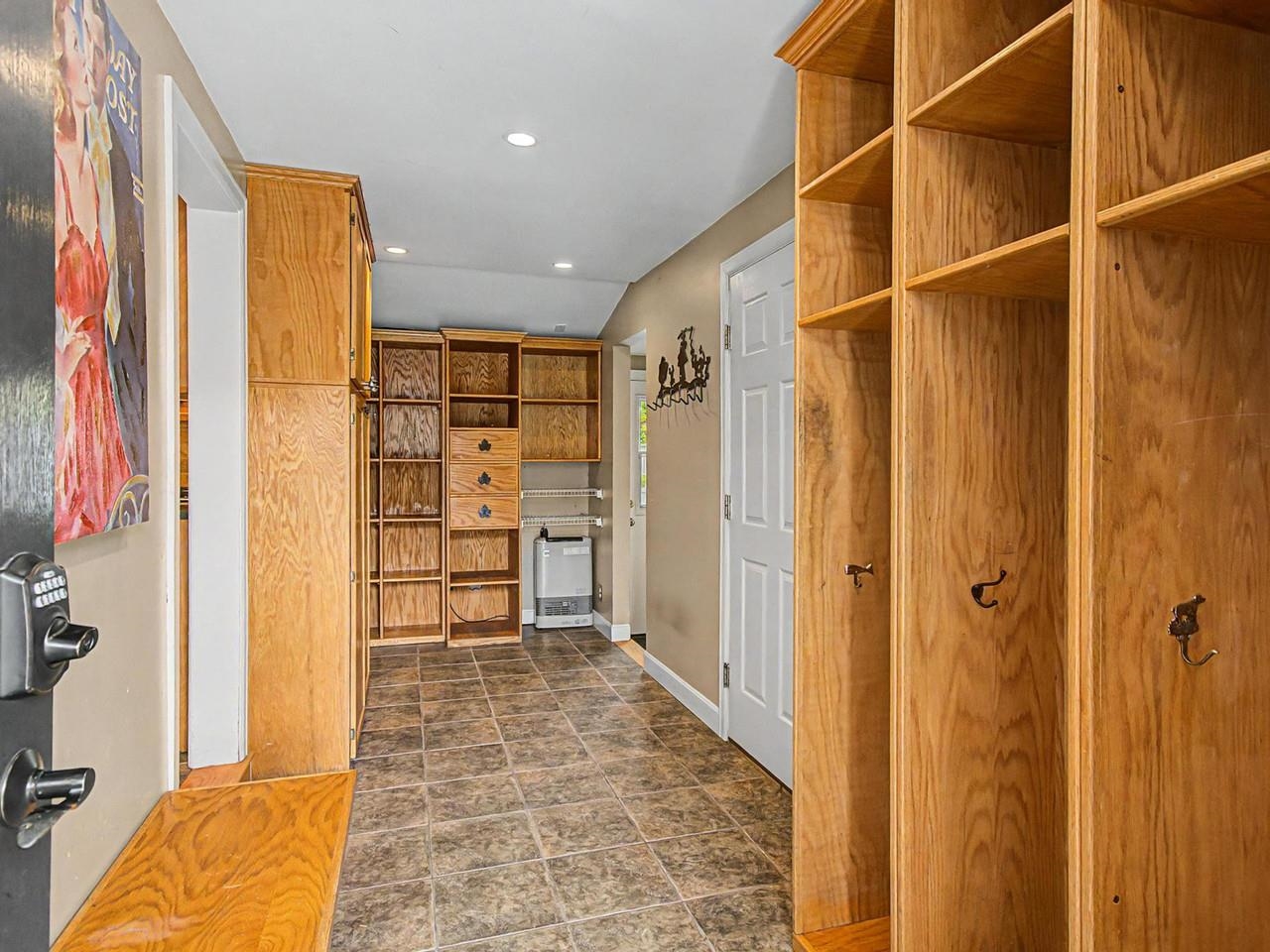 Mudroom off kitchen