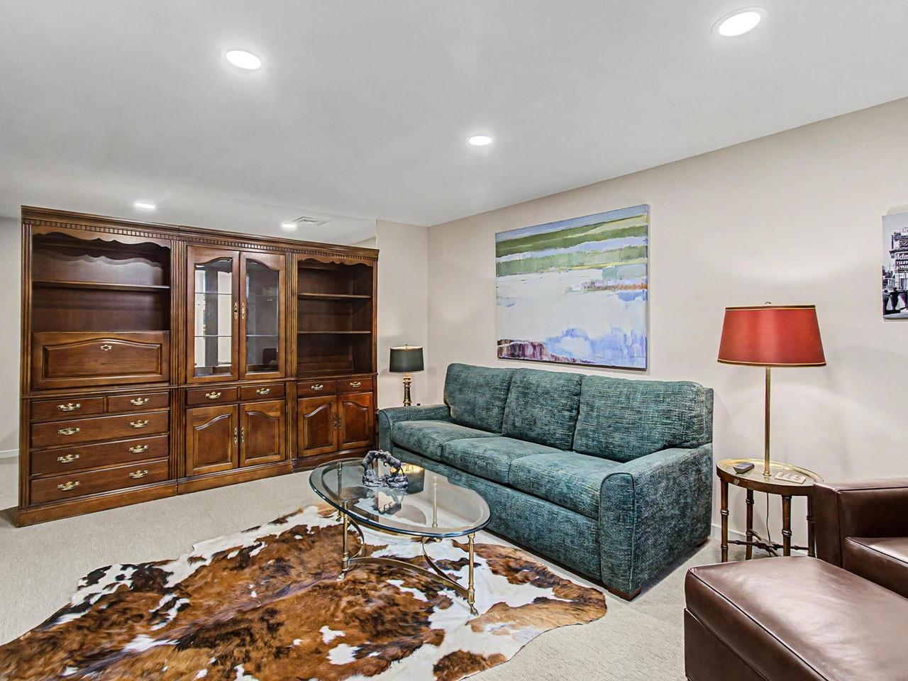 Lower level den