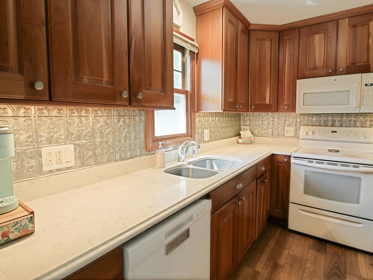 Kitchen with Quartz Counters