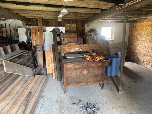 garage/barn interior