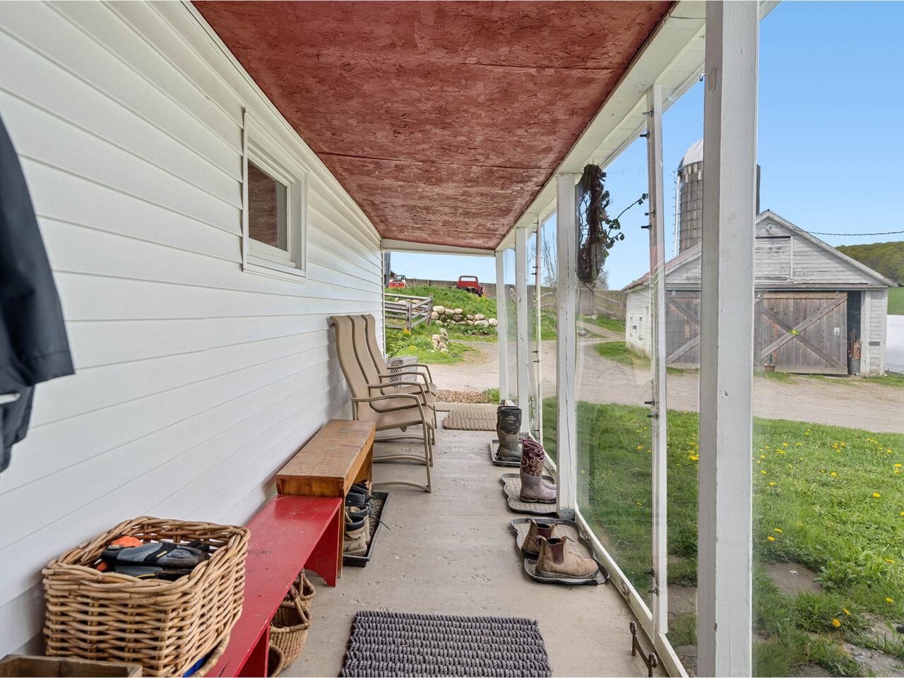 Charming entry porch