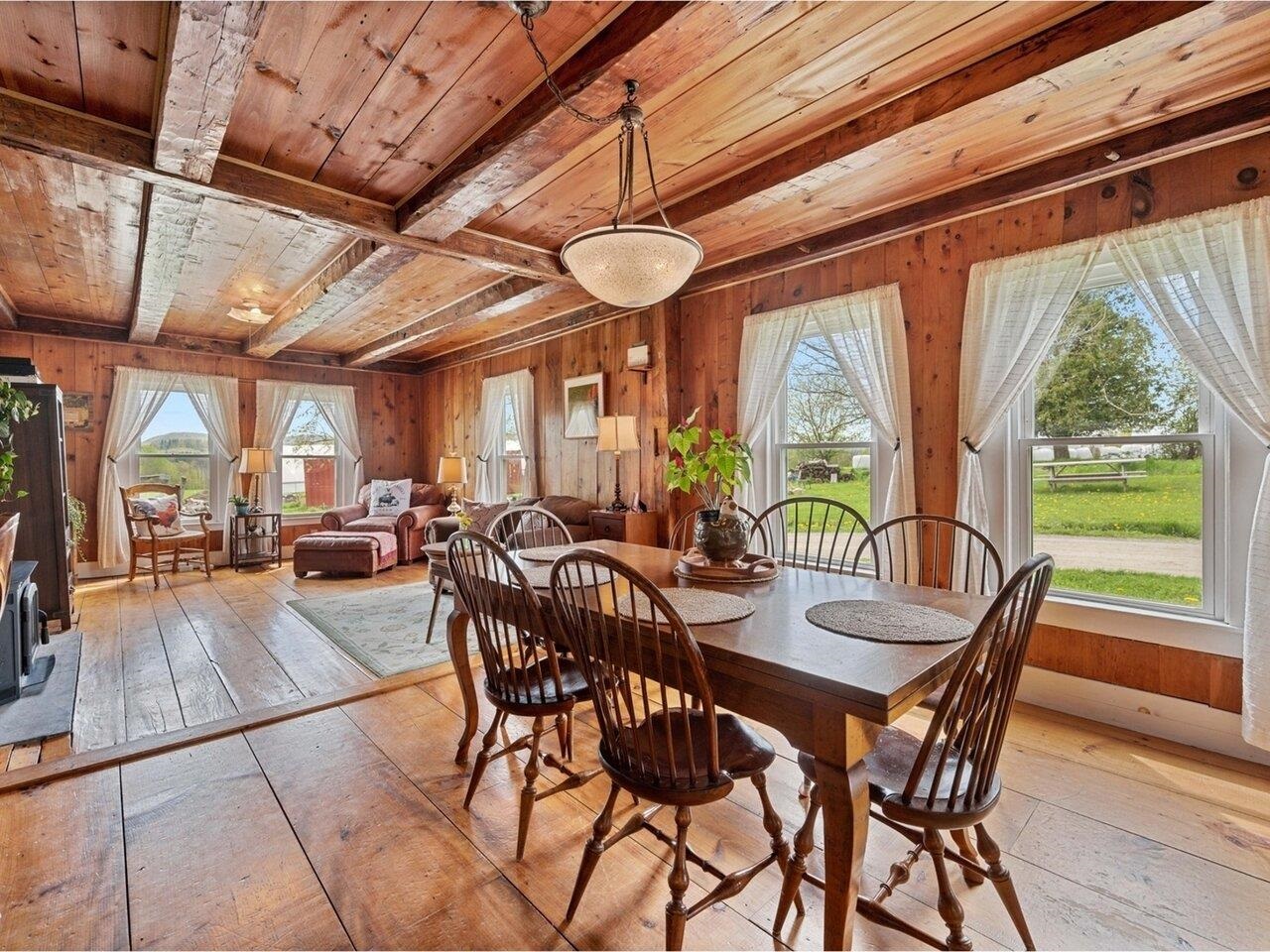 Dining flows to living room