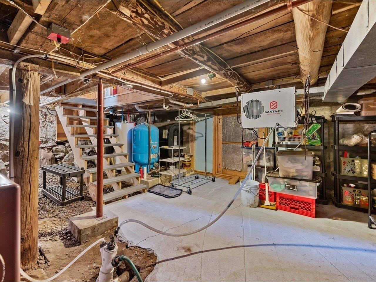 Connects to wood shed