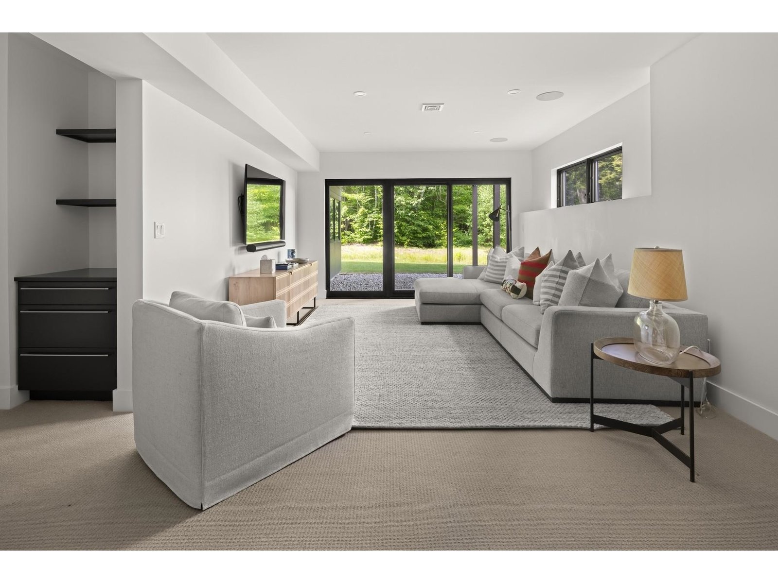 Lower level rec room