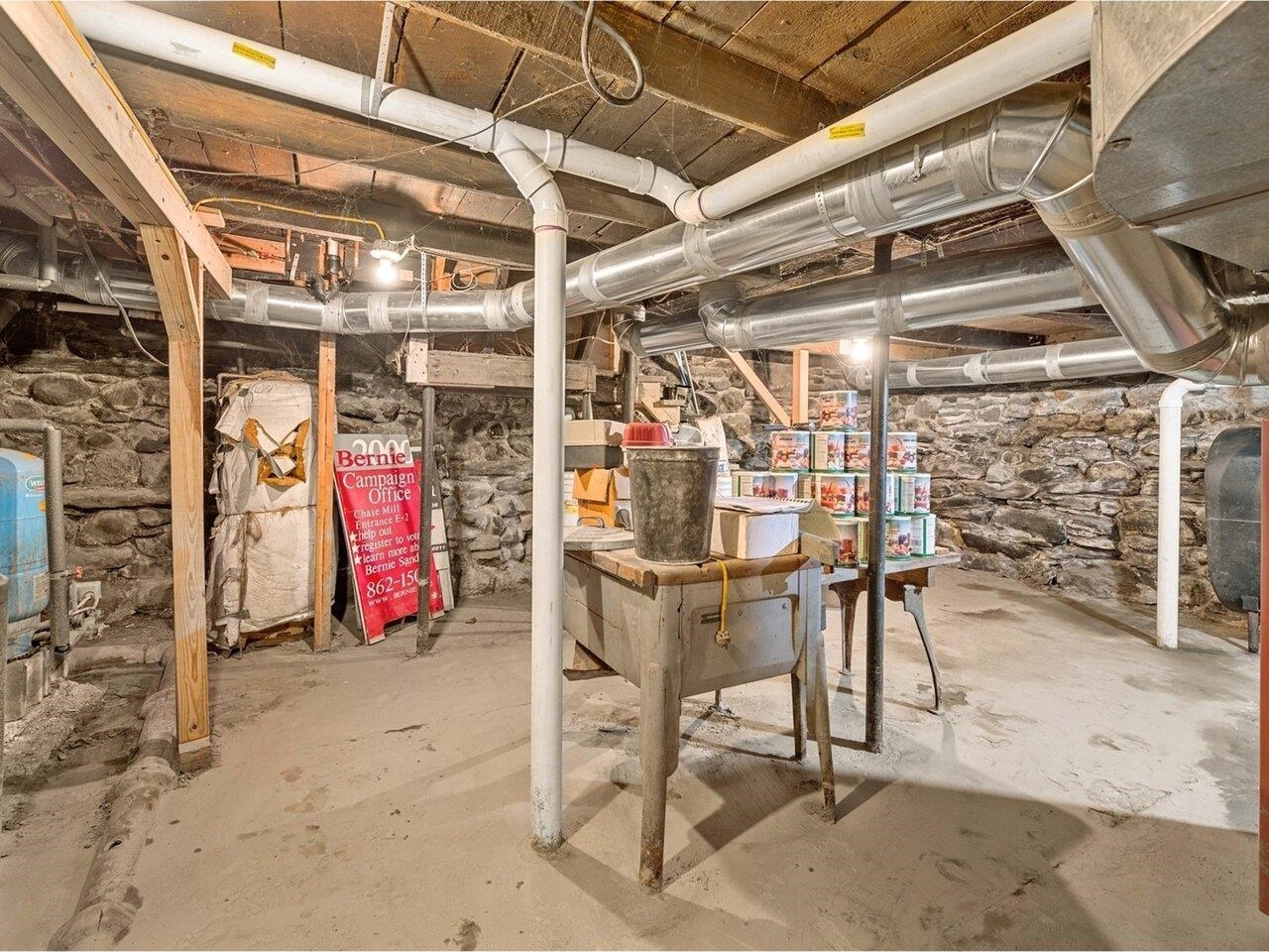 original section of basement