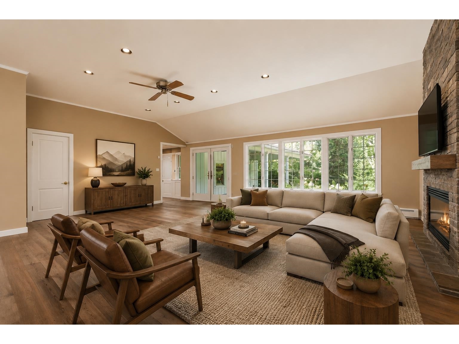 Virtual Staging- Expansive Livingroom