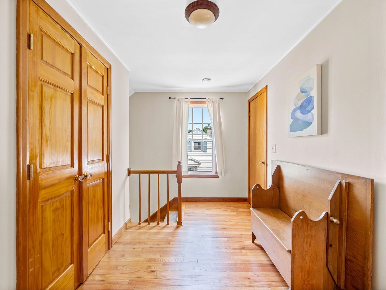 Upstairs hall, big closets