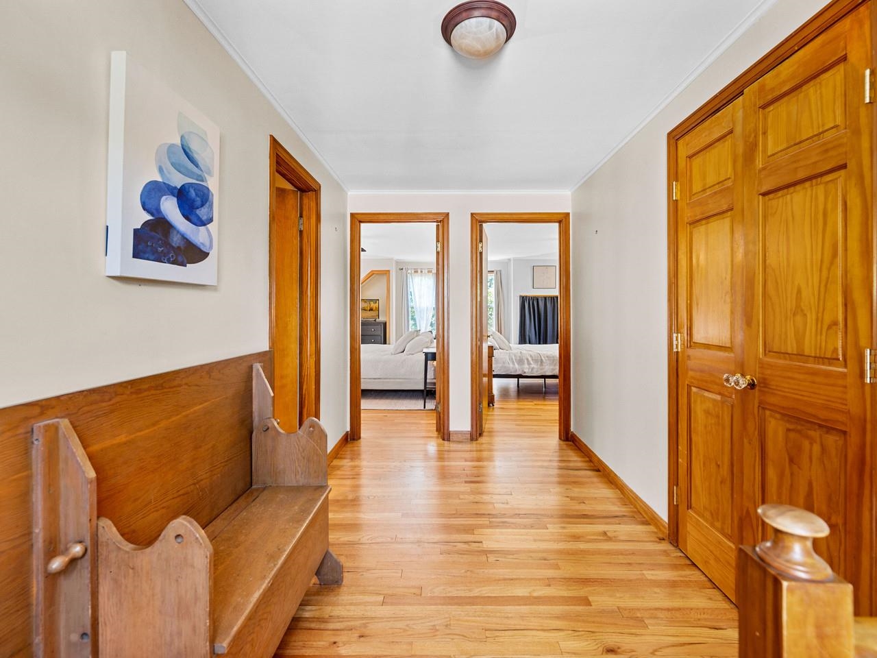 View to bedrooms and bath