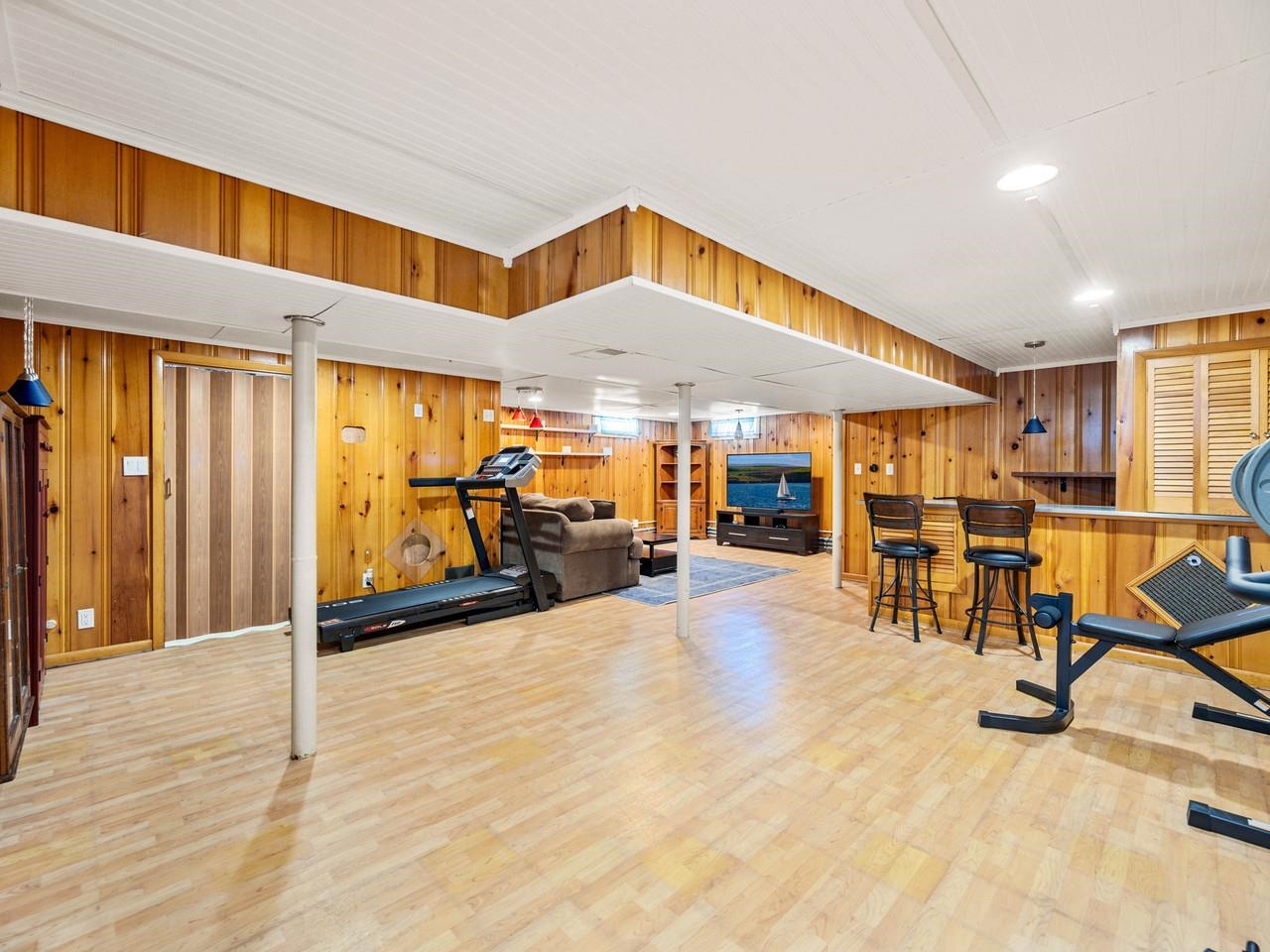 Large finished basement