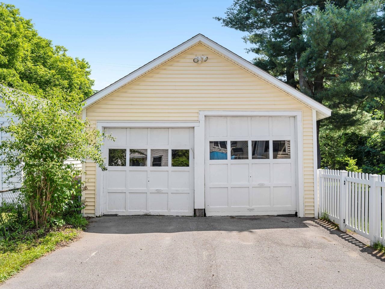 Two-car detached garage