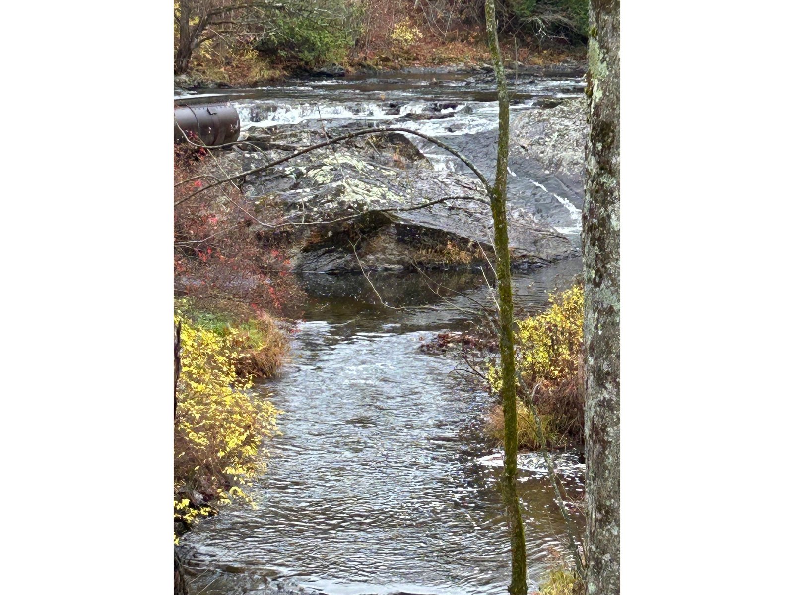 Overlooking the river below