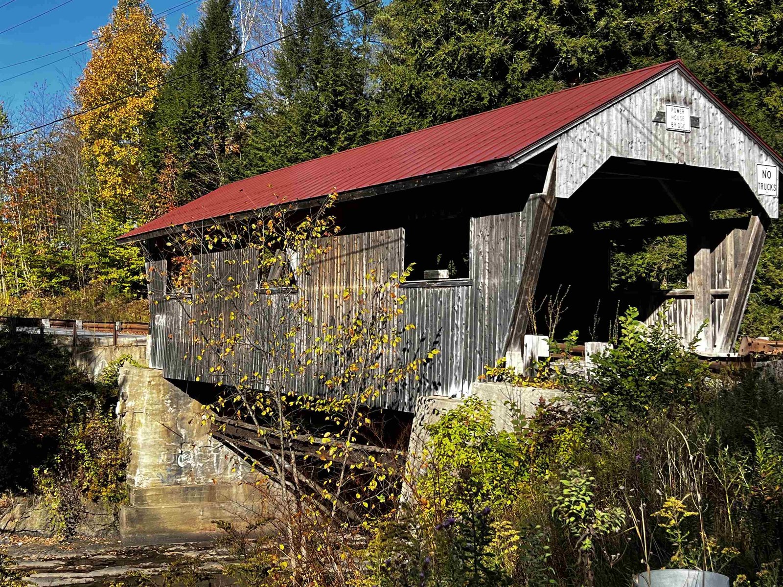 Covered bridge close by leads to Northern VT University