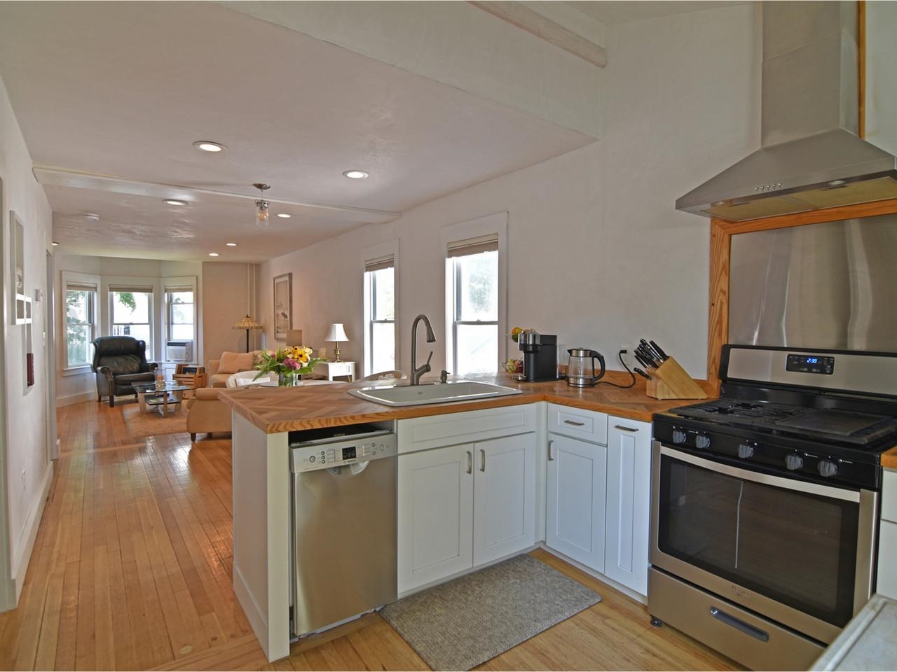 Opens to dining/living