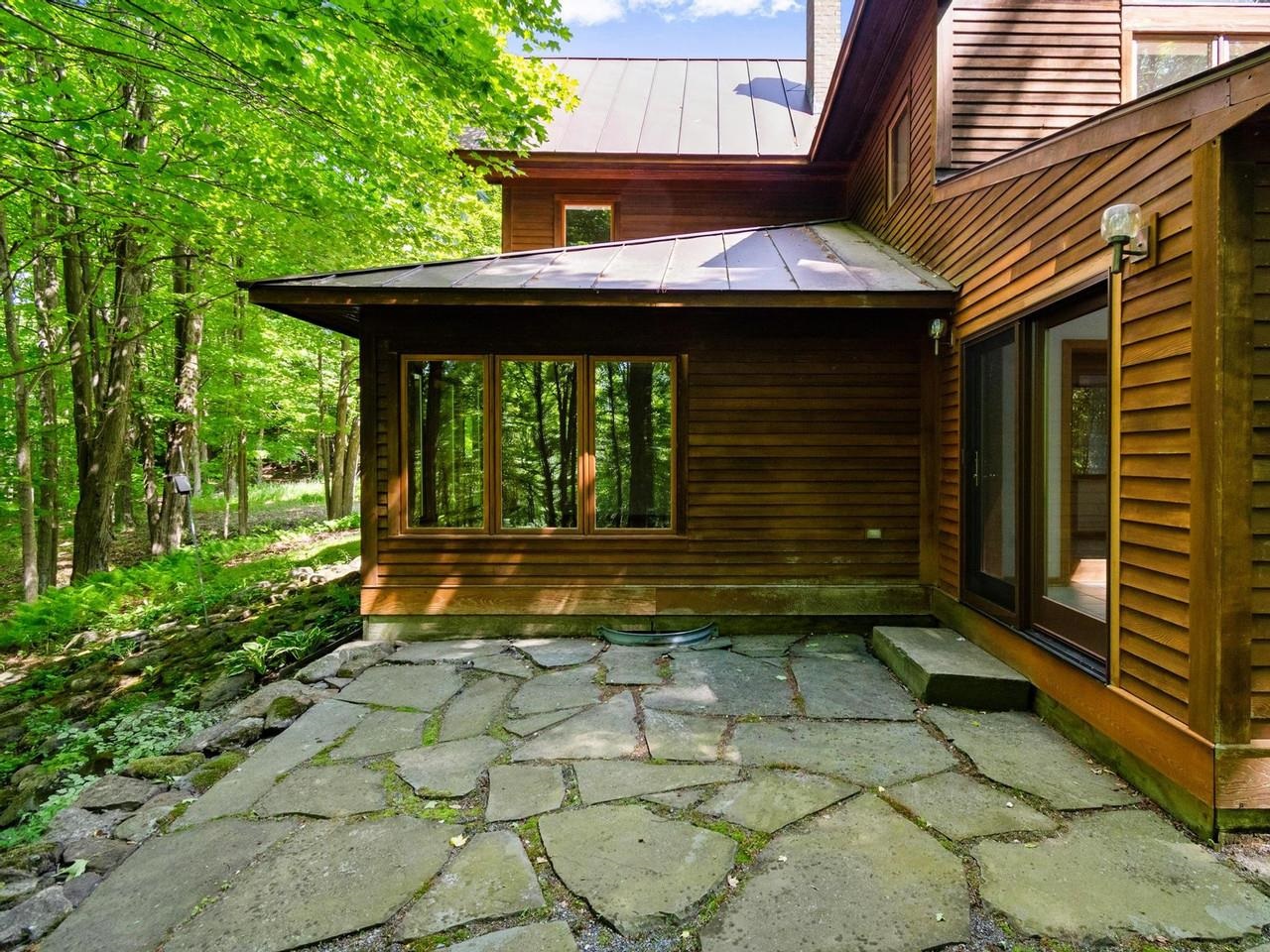 Sunroom in back of home