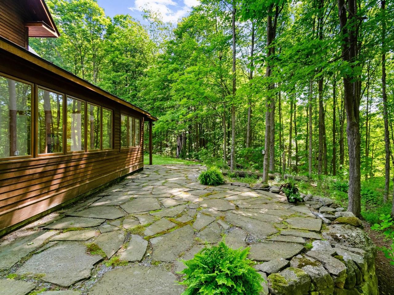 Private stone patio