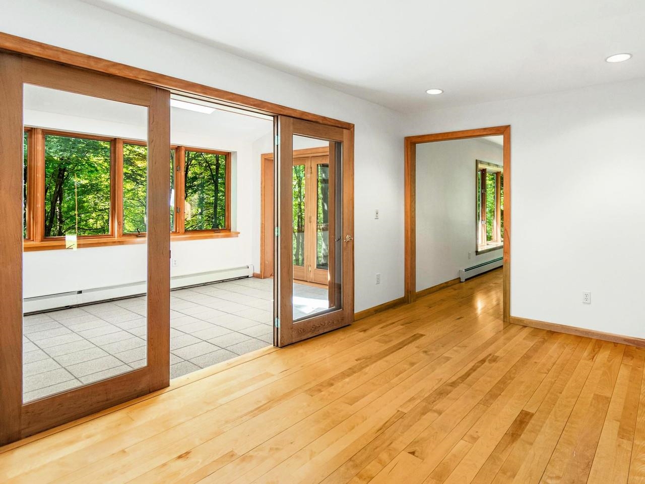 French doors off dining room