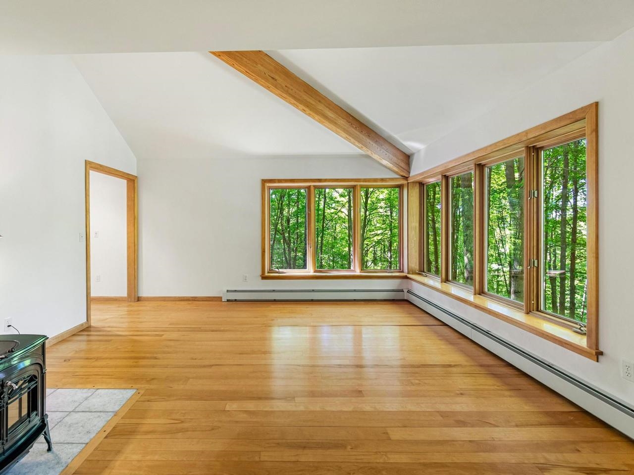Living room overlooks treetops