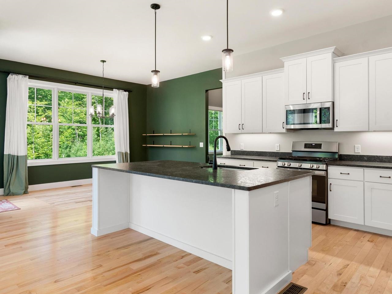Bright kitchen with island