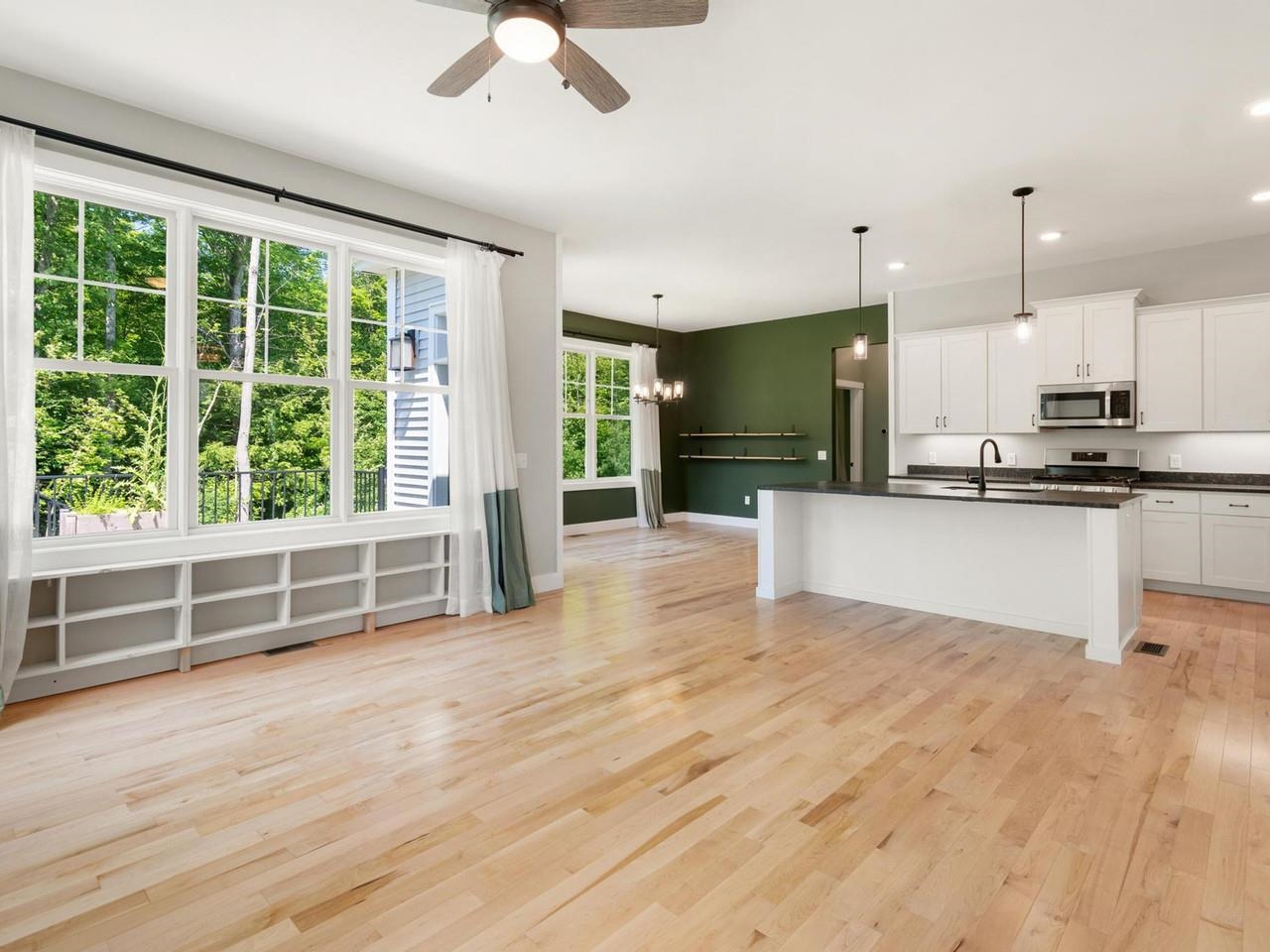 Living area woodland views