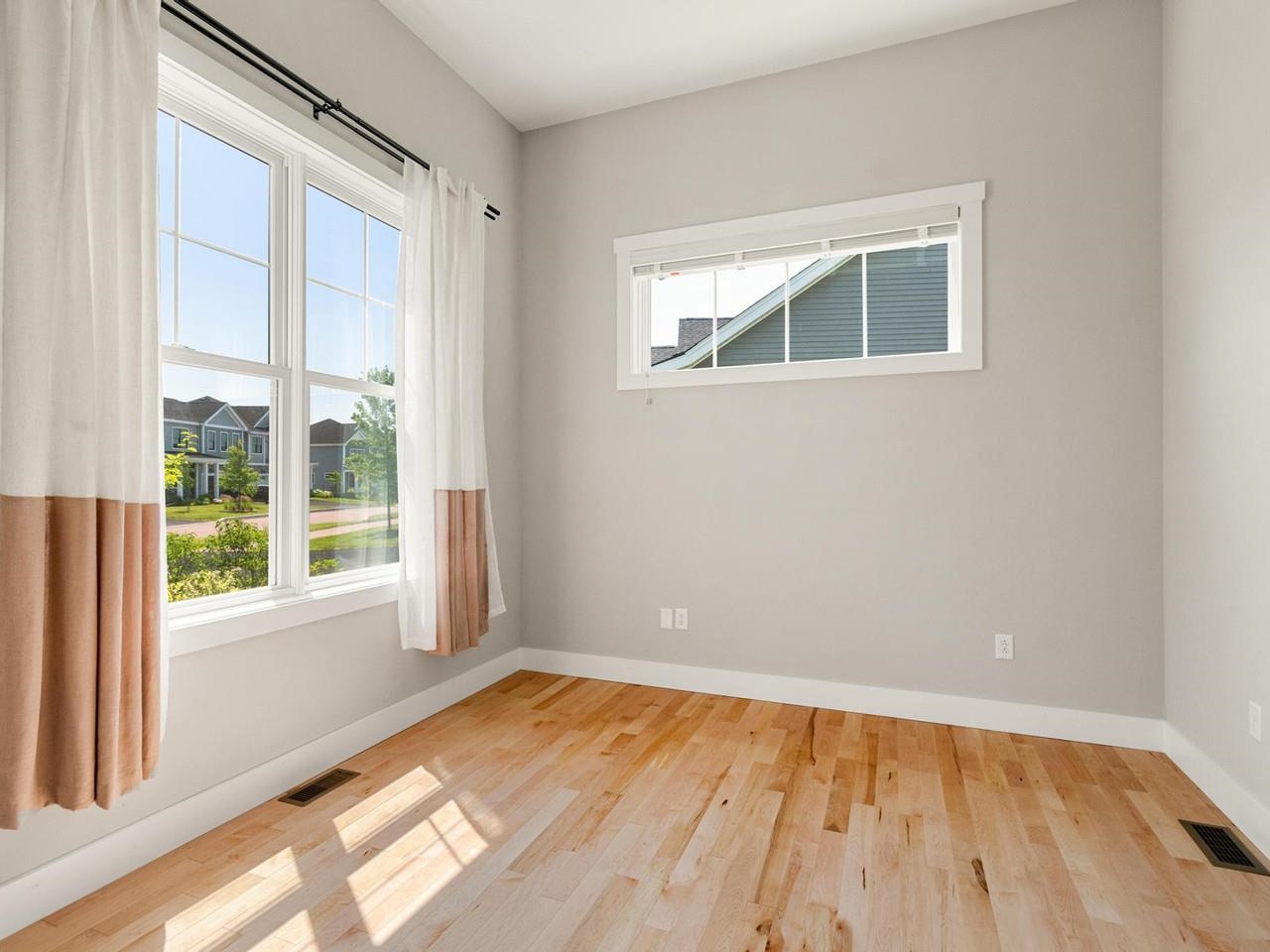 Study with wood floor