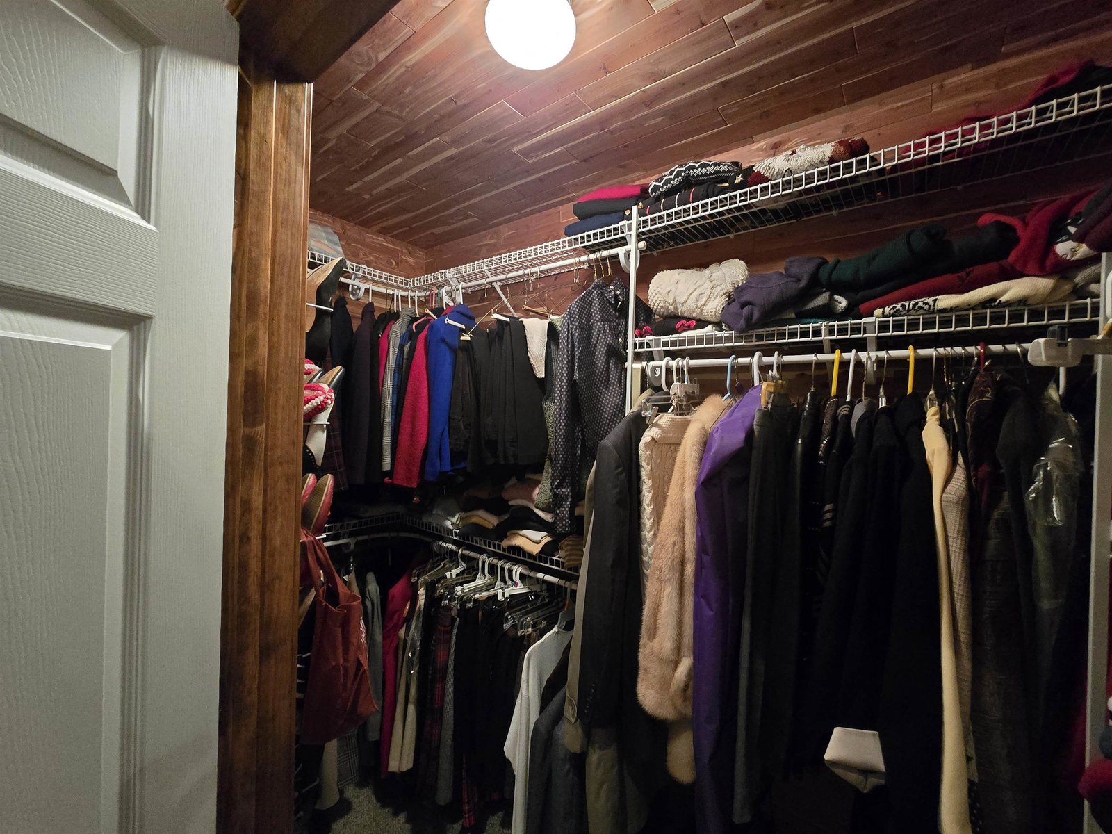 Cedar Closet in the walk in closet