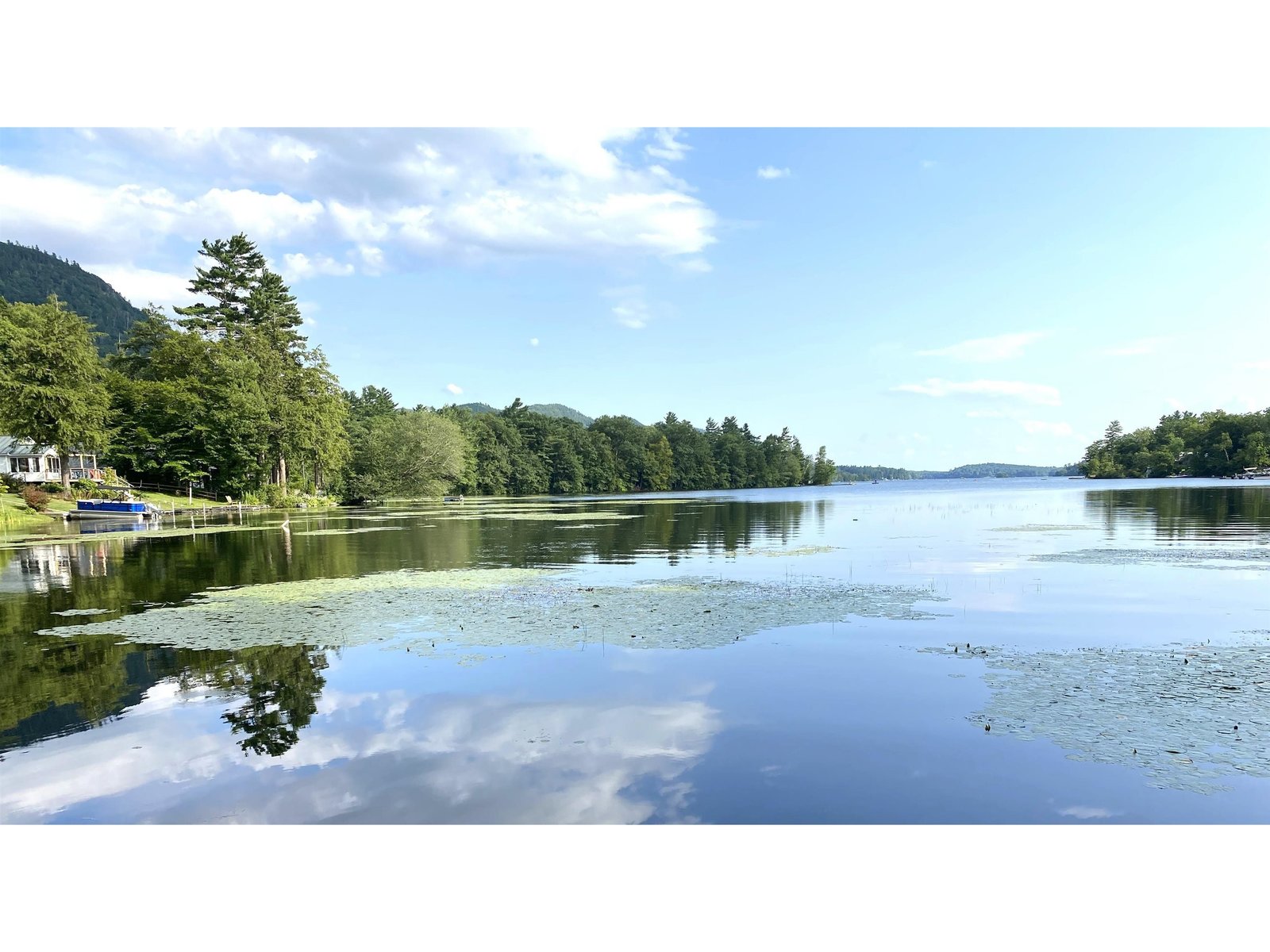 A Peek at Mount Moosalamoo From the Dock