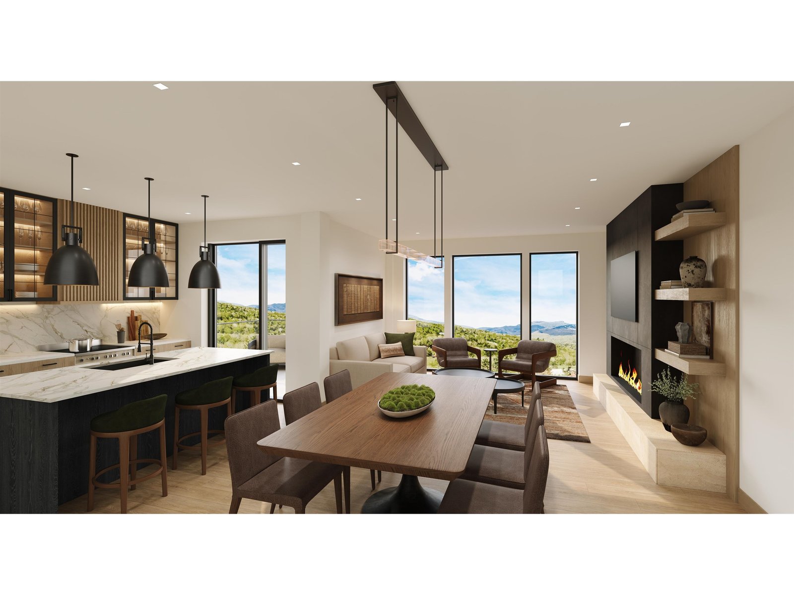 Unit Main Living Area - Rendering only