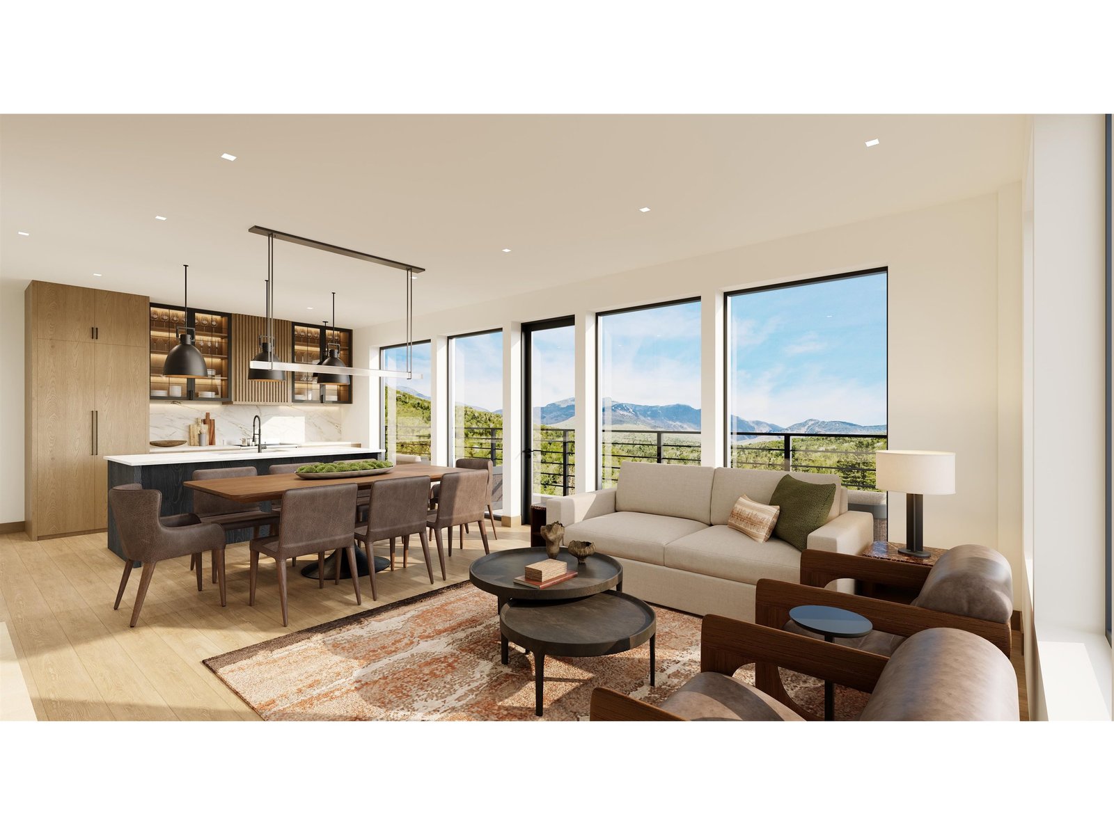 Unit Main Living Area - Rendering only
