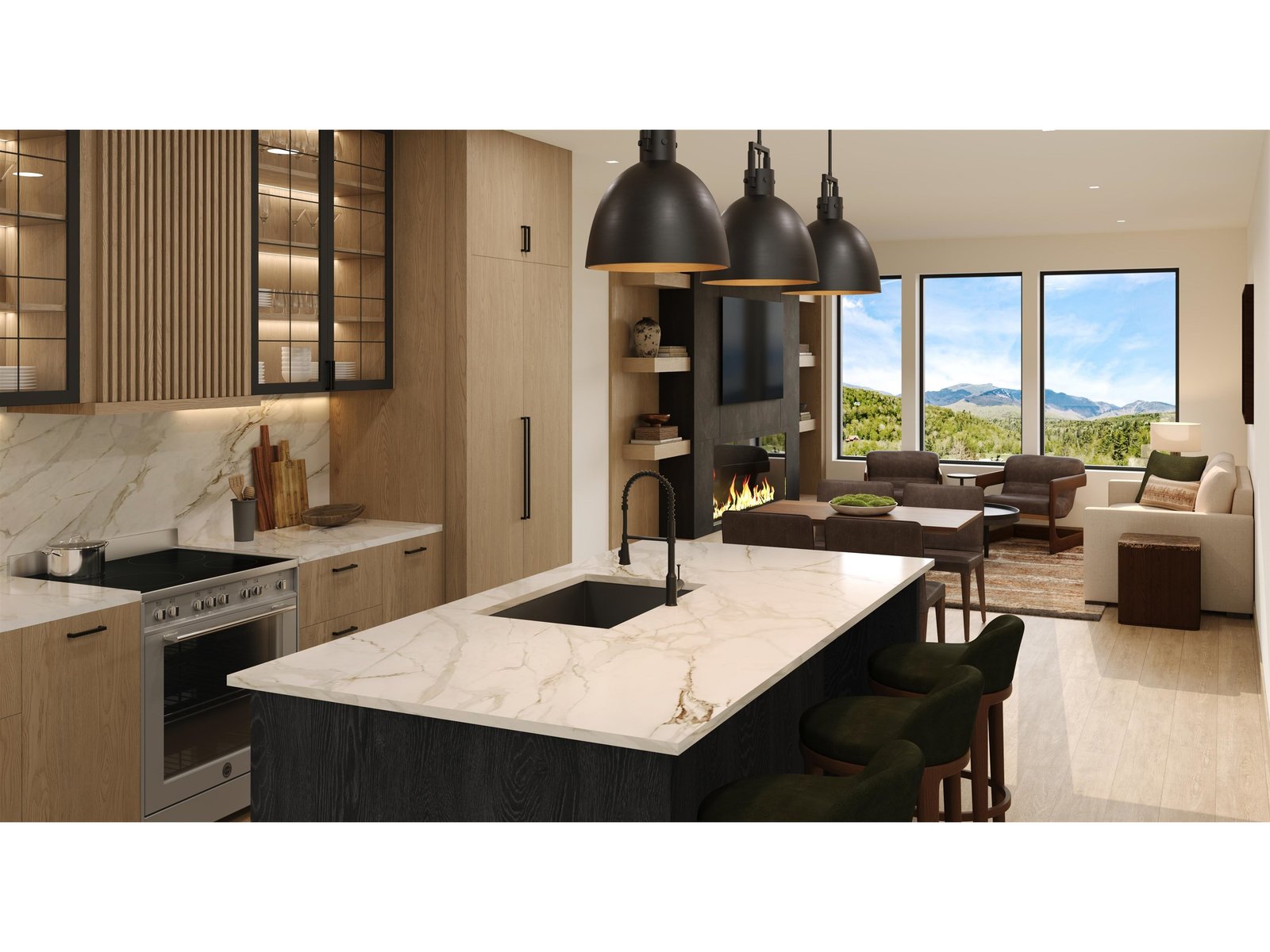 Unit Main Living Area - Rendering only
