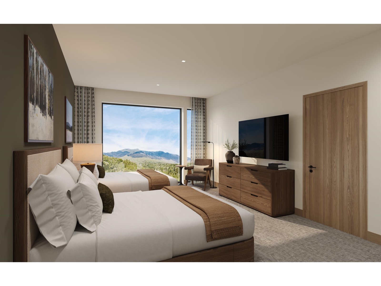 Unit Bedroom - Rendering only
