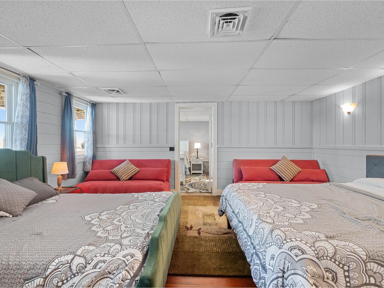 Lower level sofa beds