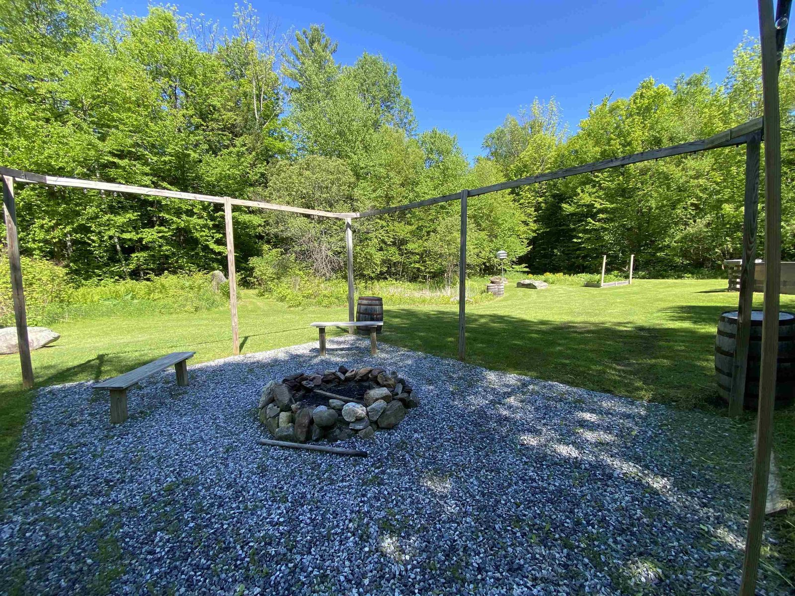 Backyard fire pit