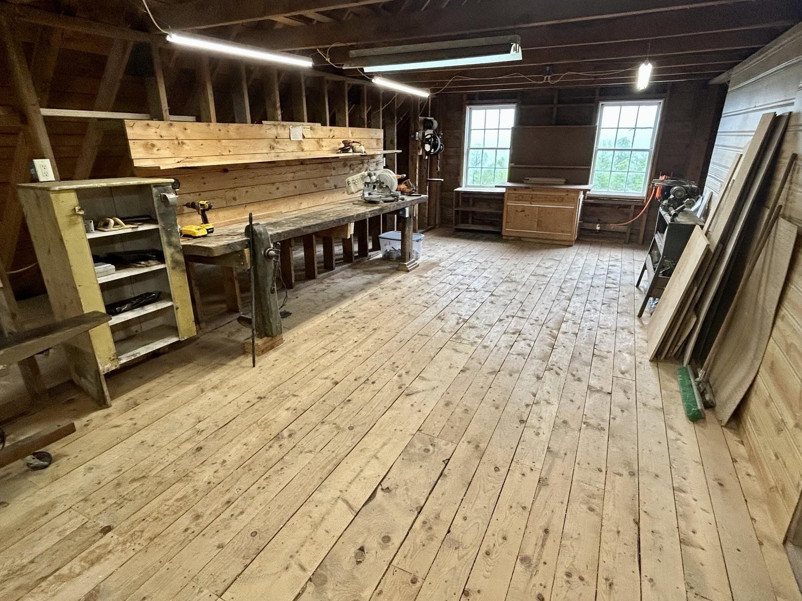 Workshop above garage