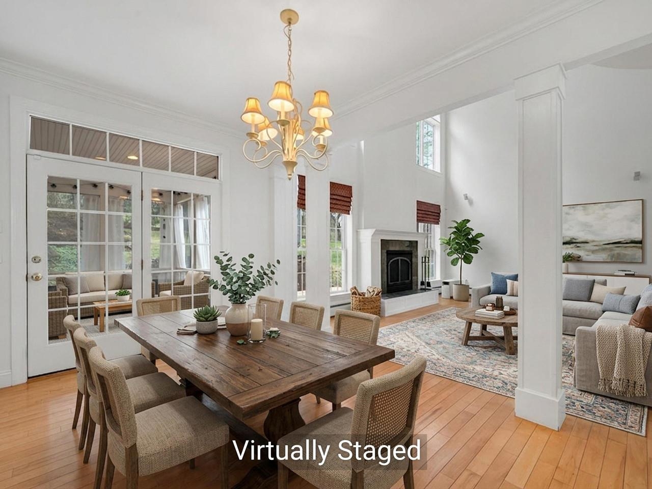 Virtually Staged Dining/Living