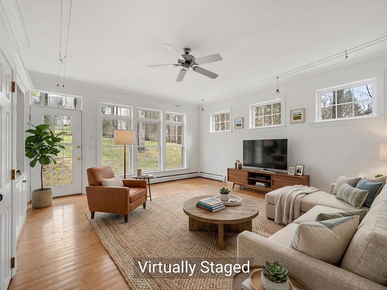 Virtually Staged Family Room