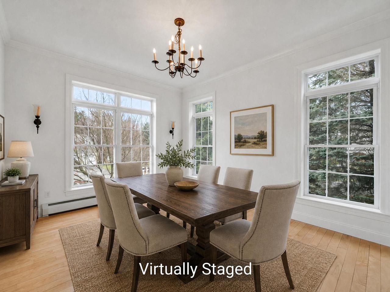Virtually Staged DIning Room