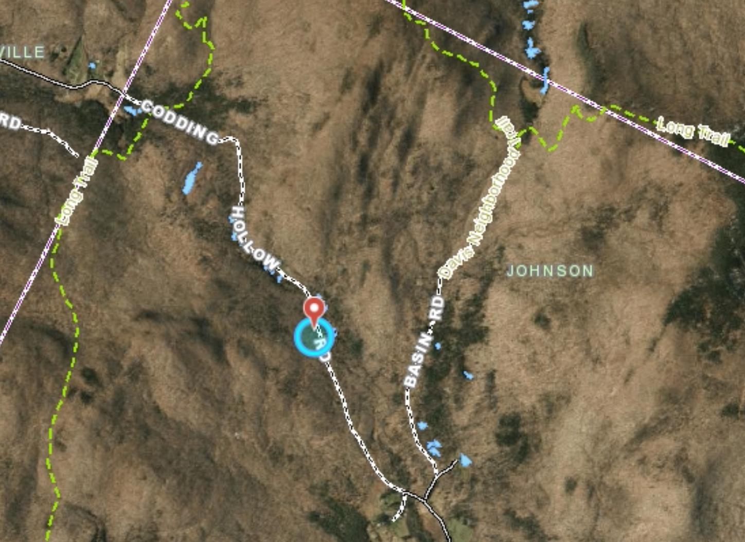 proximity to Long Trail