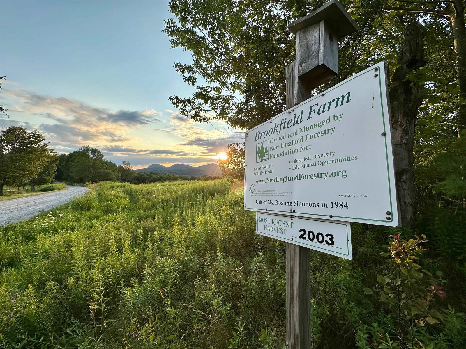 Protected lands across the road