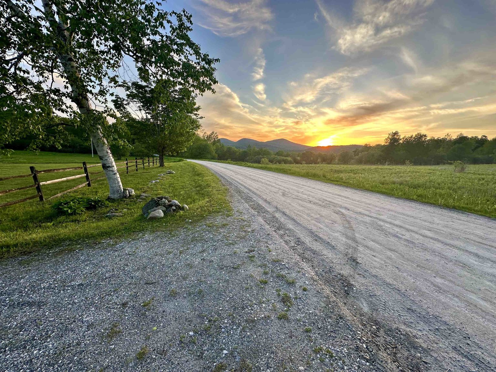 Kelley Hill sunset from the roadside