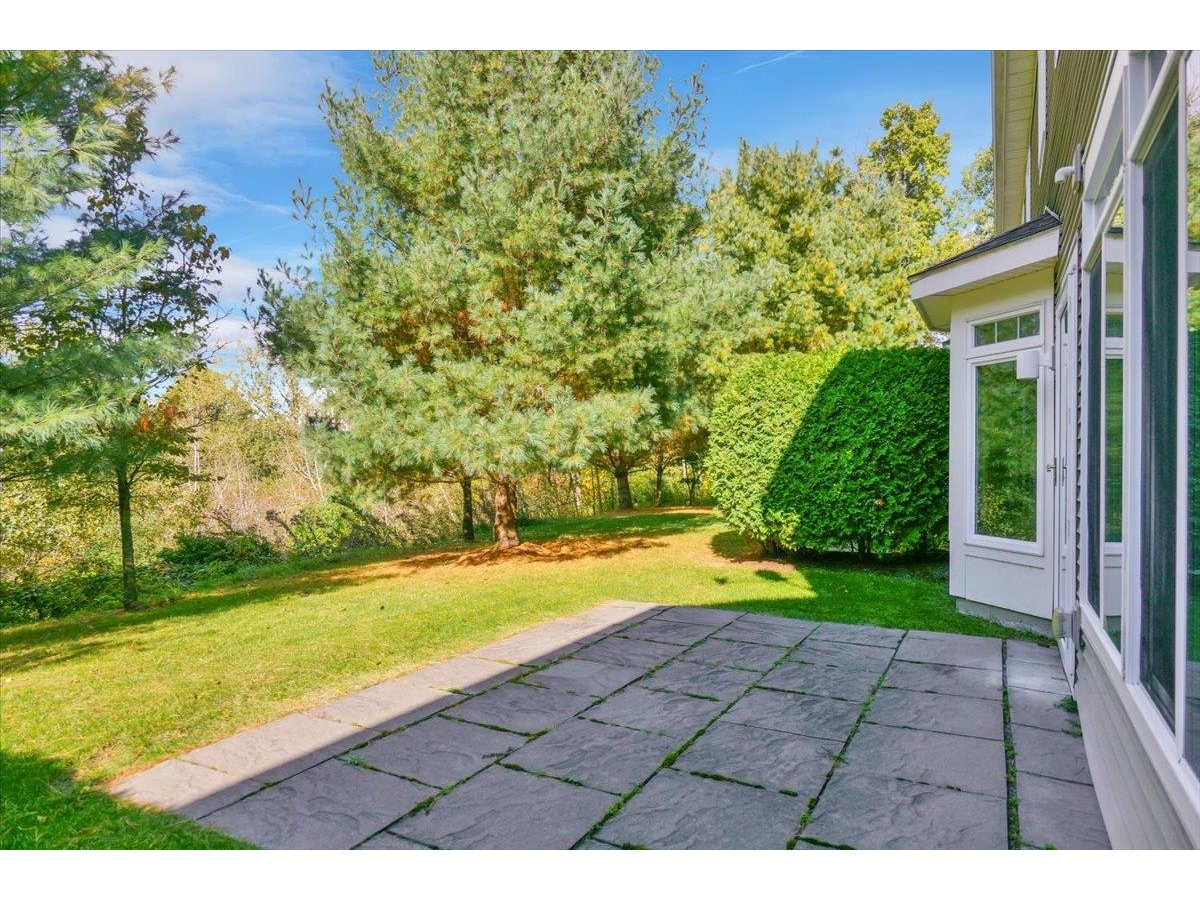 Private back patio
