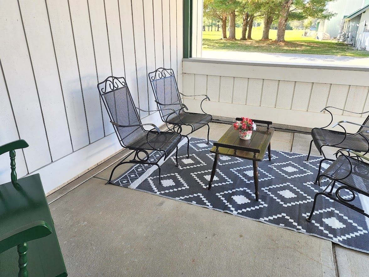 Sitting area just outside